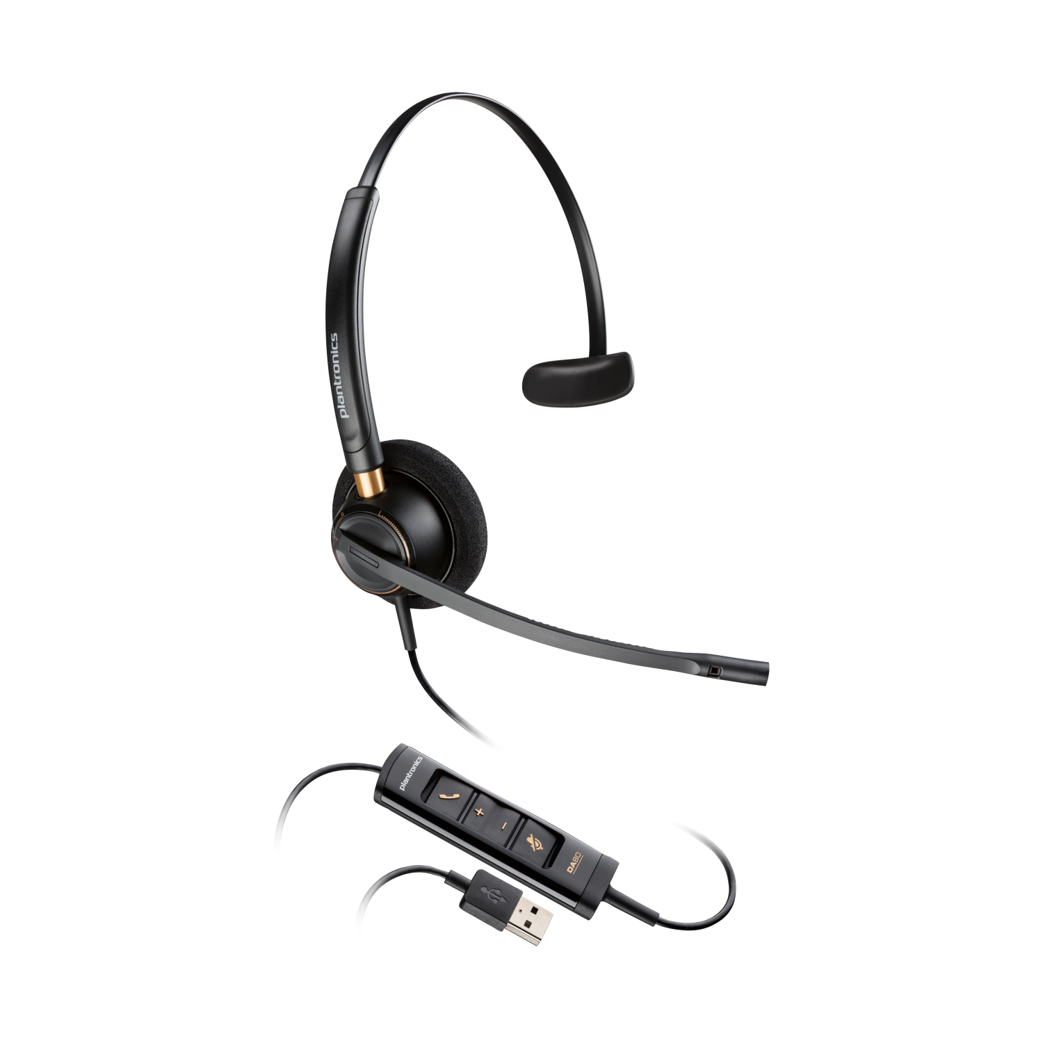 POLY EncorePro 515 Microsoft Teams Certified Monoaural with USB-A Headset