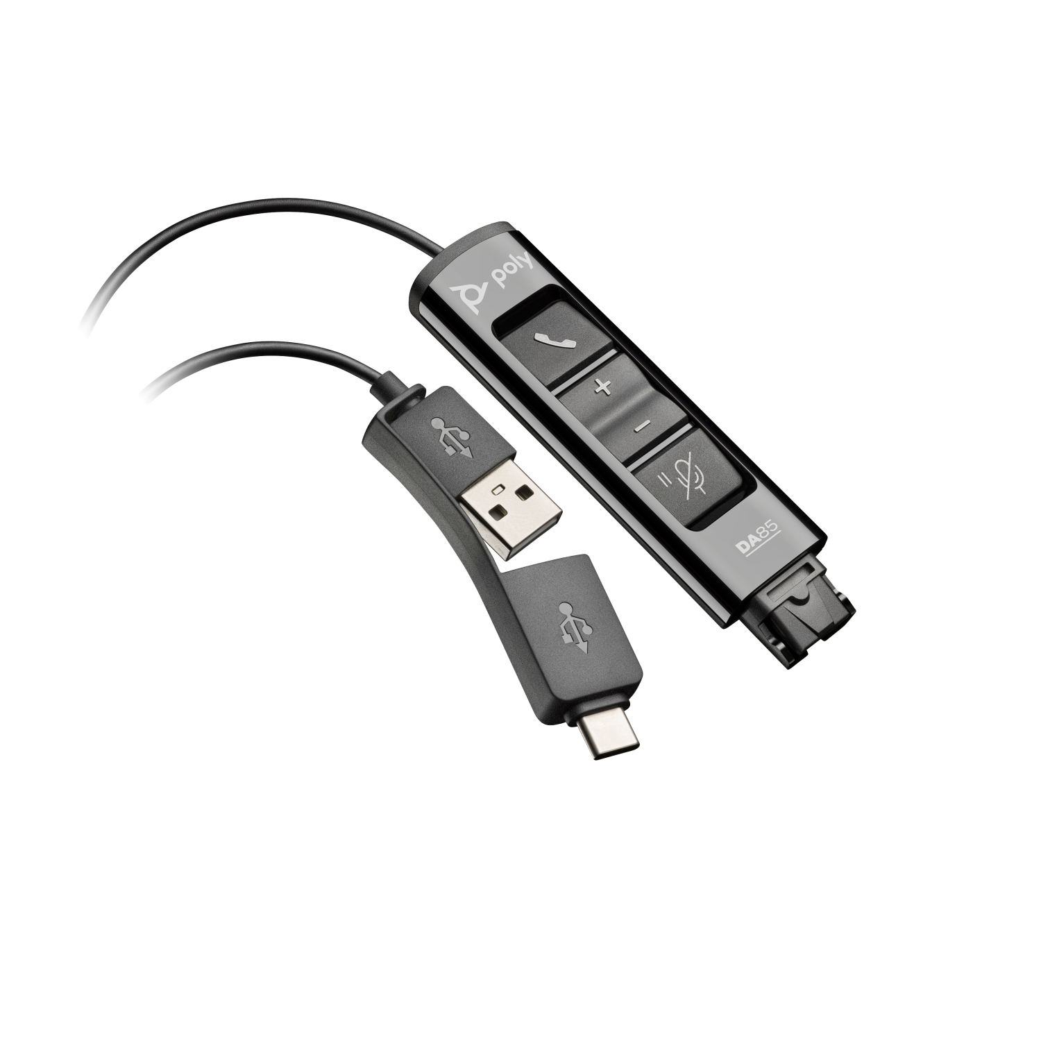 HP Poly 1500mm Headphone/Headset Accessories - Black