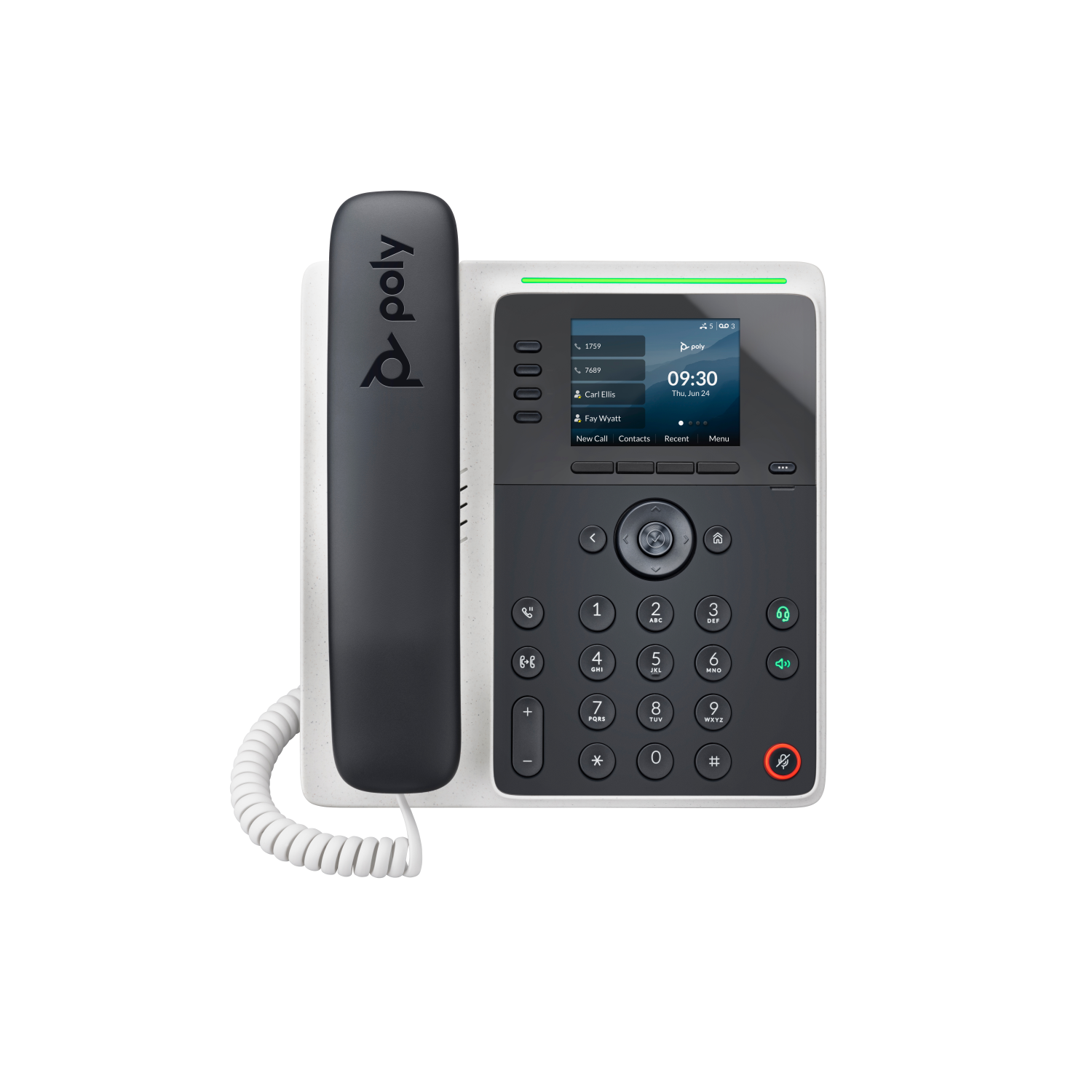 HP Poly E220 IP Phones - 2.8 Inches - Black