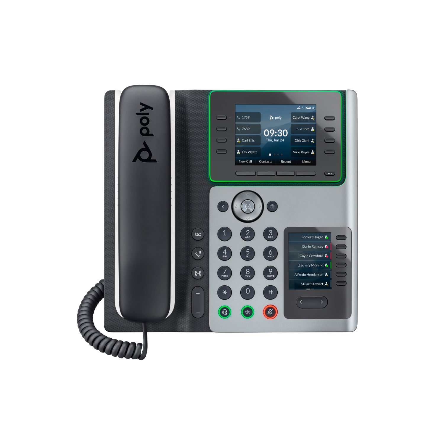 HP Poly E450 IP Phones - 3.5 Inches - Black