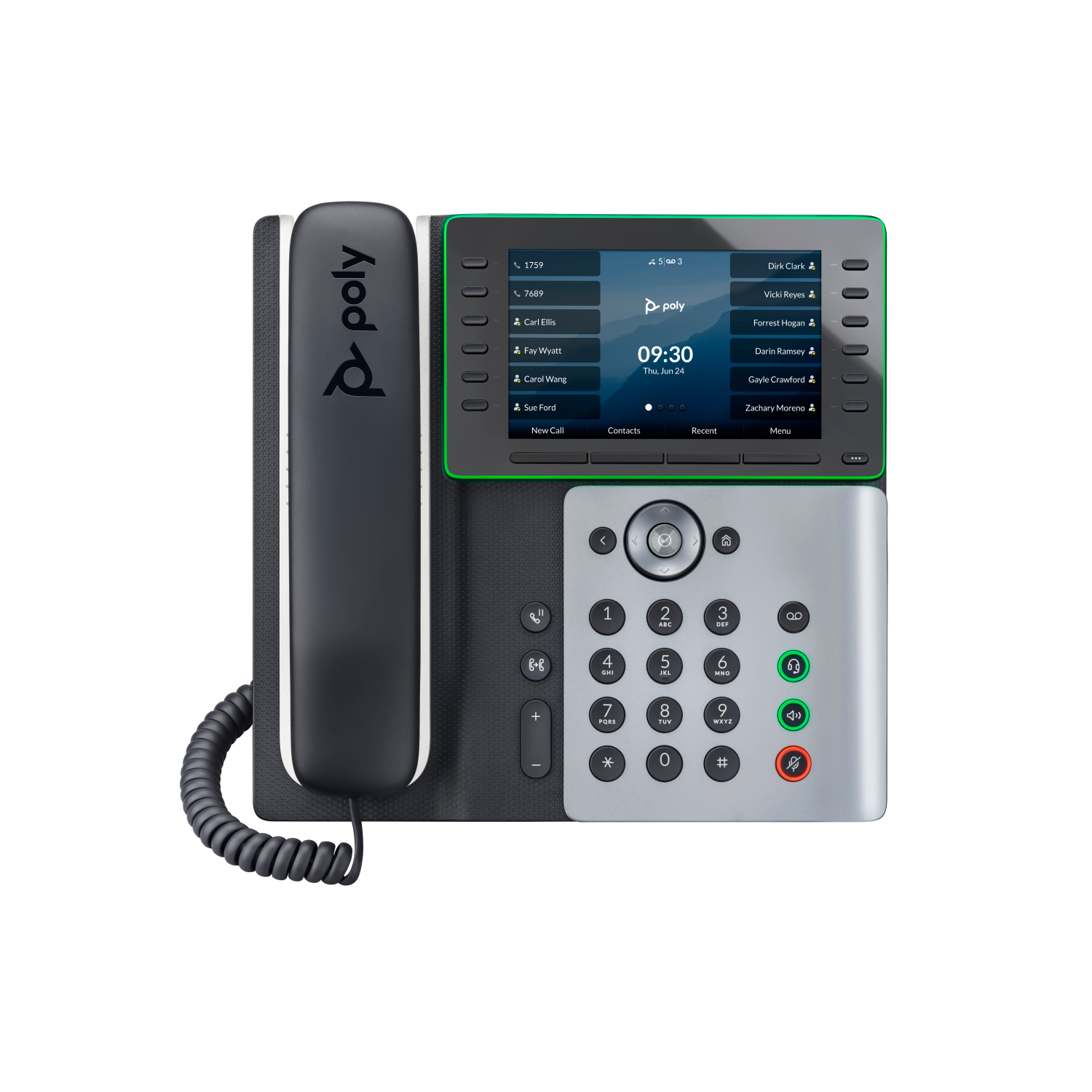 HP Poly E500 IP Phones - 5 Inches - Black