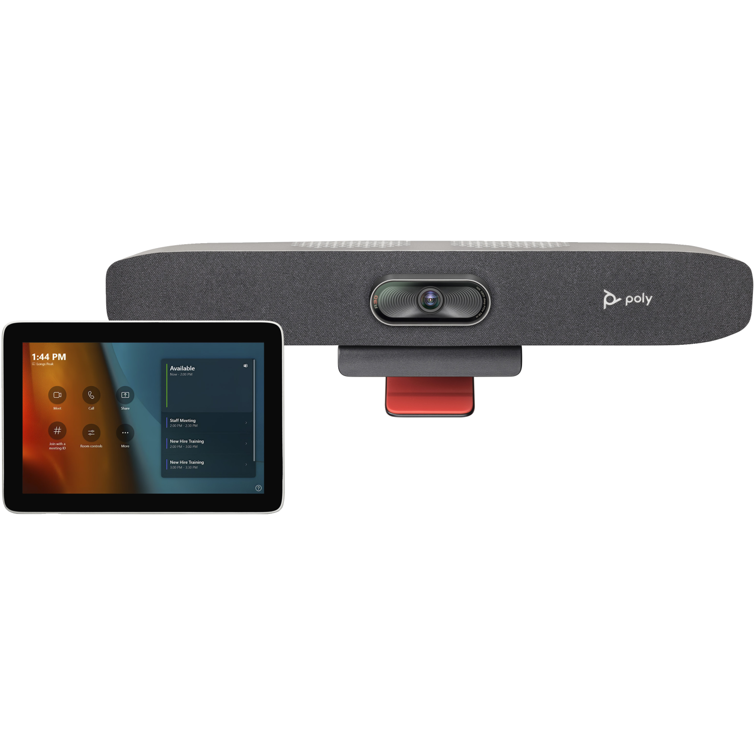 POLY Studio Small Room Kit for MS Teams: Studio R30 USB Video Bar with GC8 (ABU)