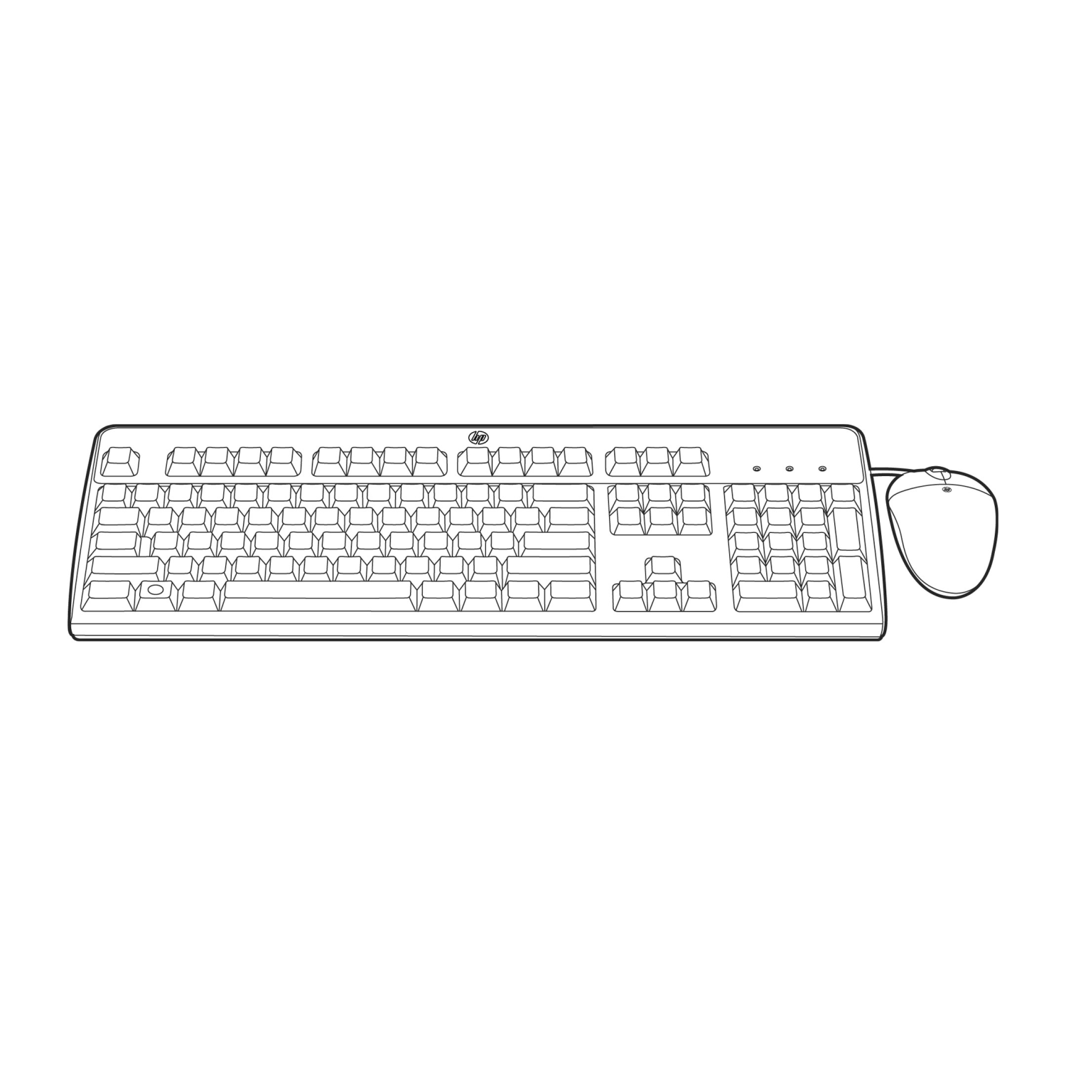 HPE 631362-B21 Keyboards - Black
