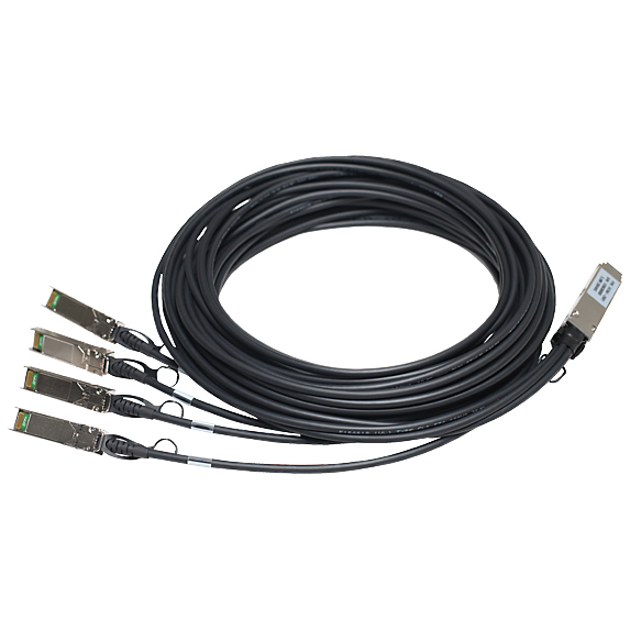HPE 40G QSFP+/4 x 10G SFP+ 3m InfiniBand/fibre optic cable QSFP+ 4x SFP+ Black