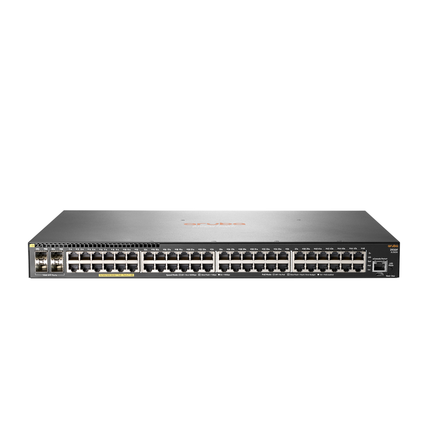 HPE 2930F-48G Network Switches - 1024MB - Grey