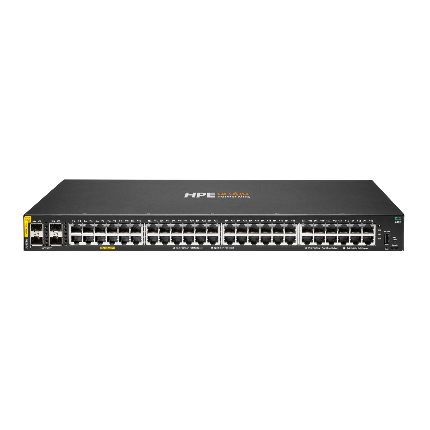 HPE Networking Aruba 6100 48G CL4 PoE 4SFP+ Switch