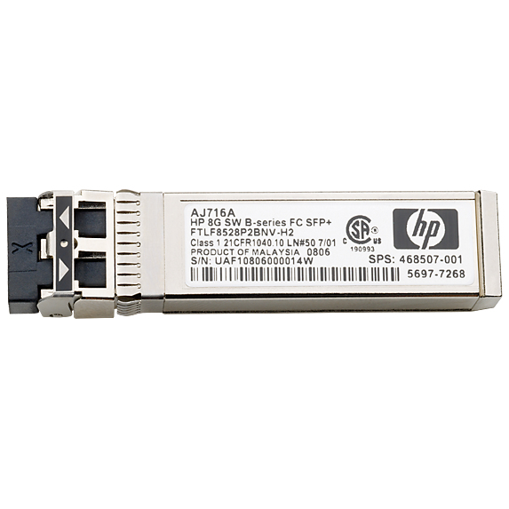 HPE Store Virtual 3000 10Gb 2-pack Short Range iSCSI SFP+ network transceiver module Fiber optic 10000 Mbit/s SFP+ 850 nm