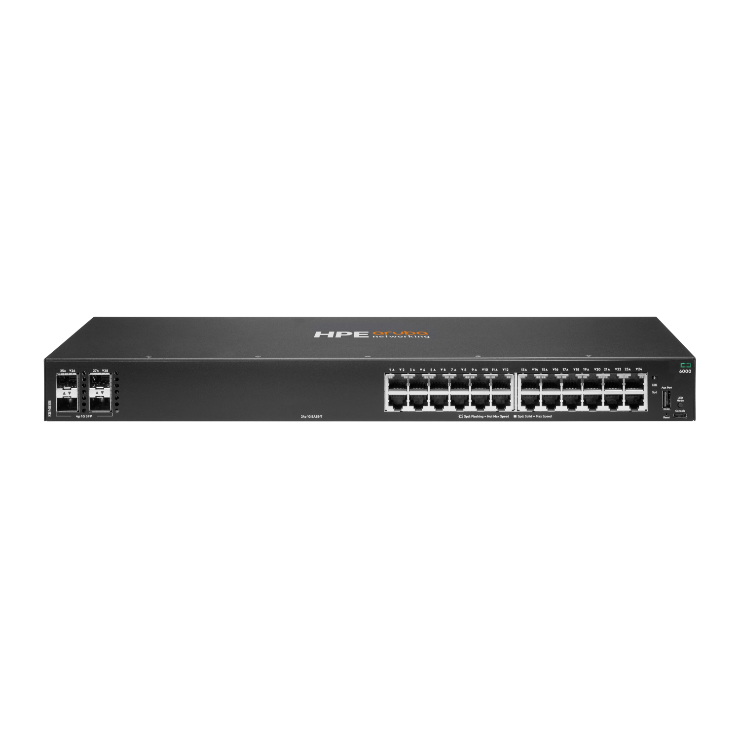 HPE HPE Aruba Networking CX 6000 24p 10M/100M/1G 4p SFP 1G Switch UK en
