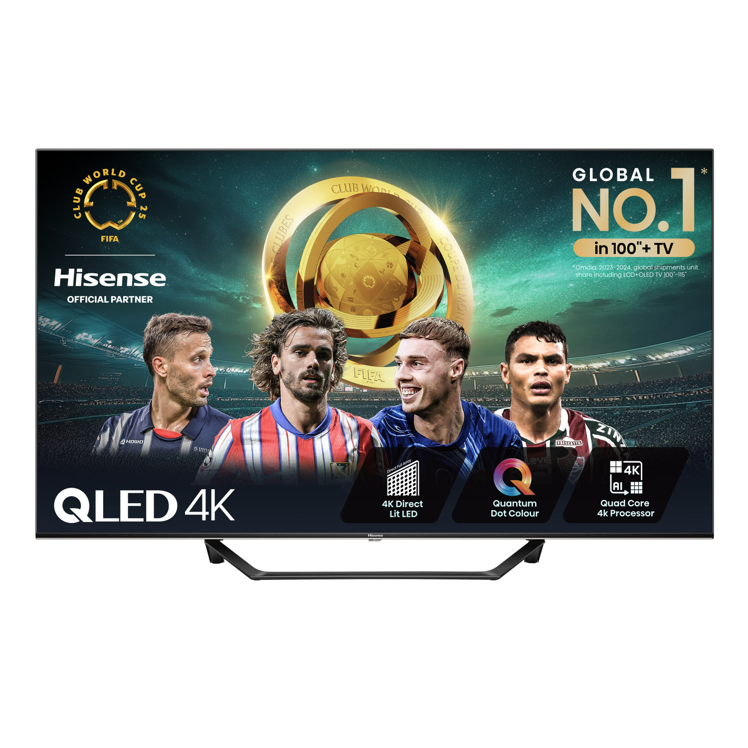 Hisense 43A7NQTUK TVs - 43 Inches - Grey