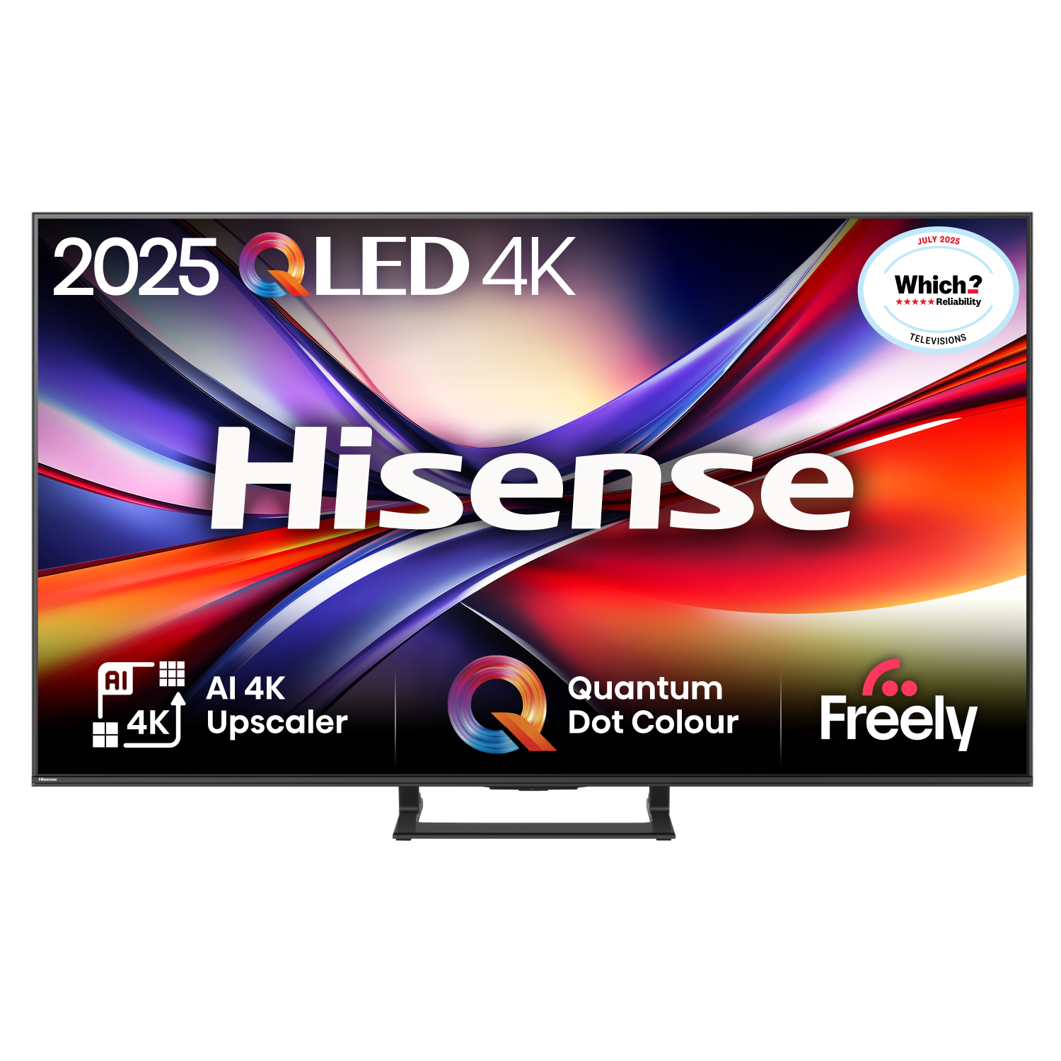 Hisense A7QTUK TVs - 65 Inches - Black