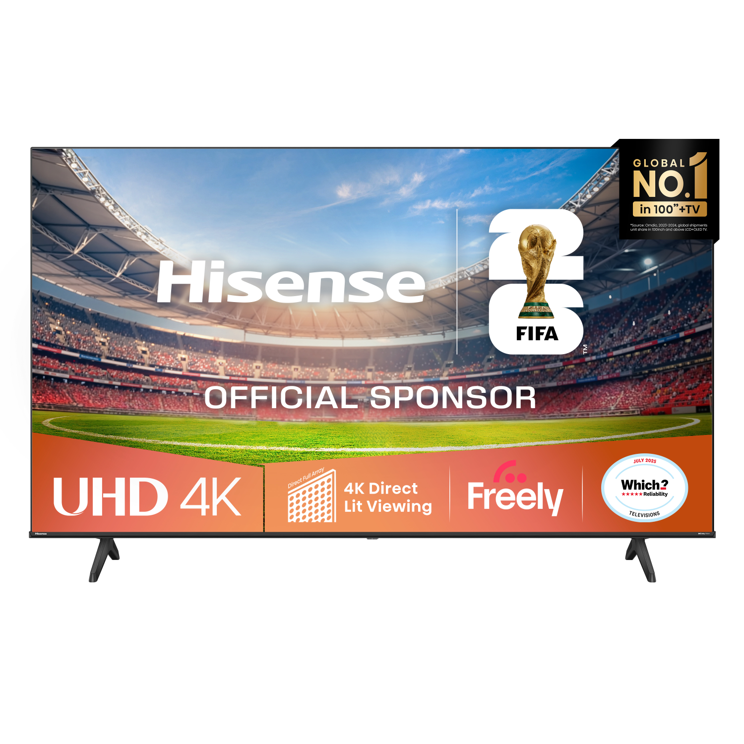 Hisense A6QTUK TVs - 75 Inches - Black