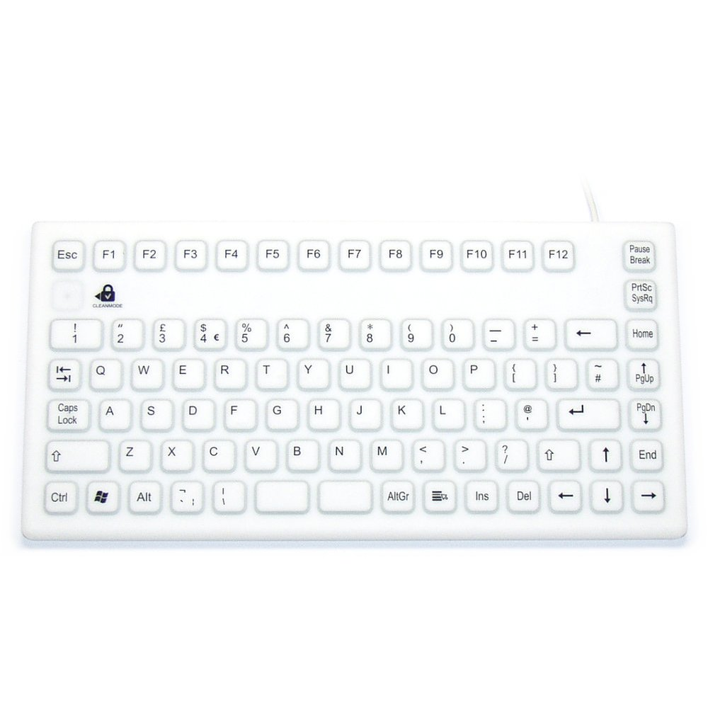 InduKey Smart Clinical Board Compact Keyboard White IP68