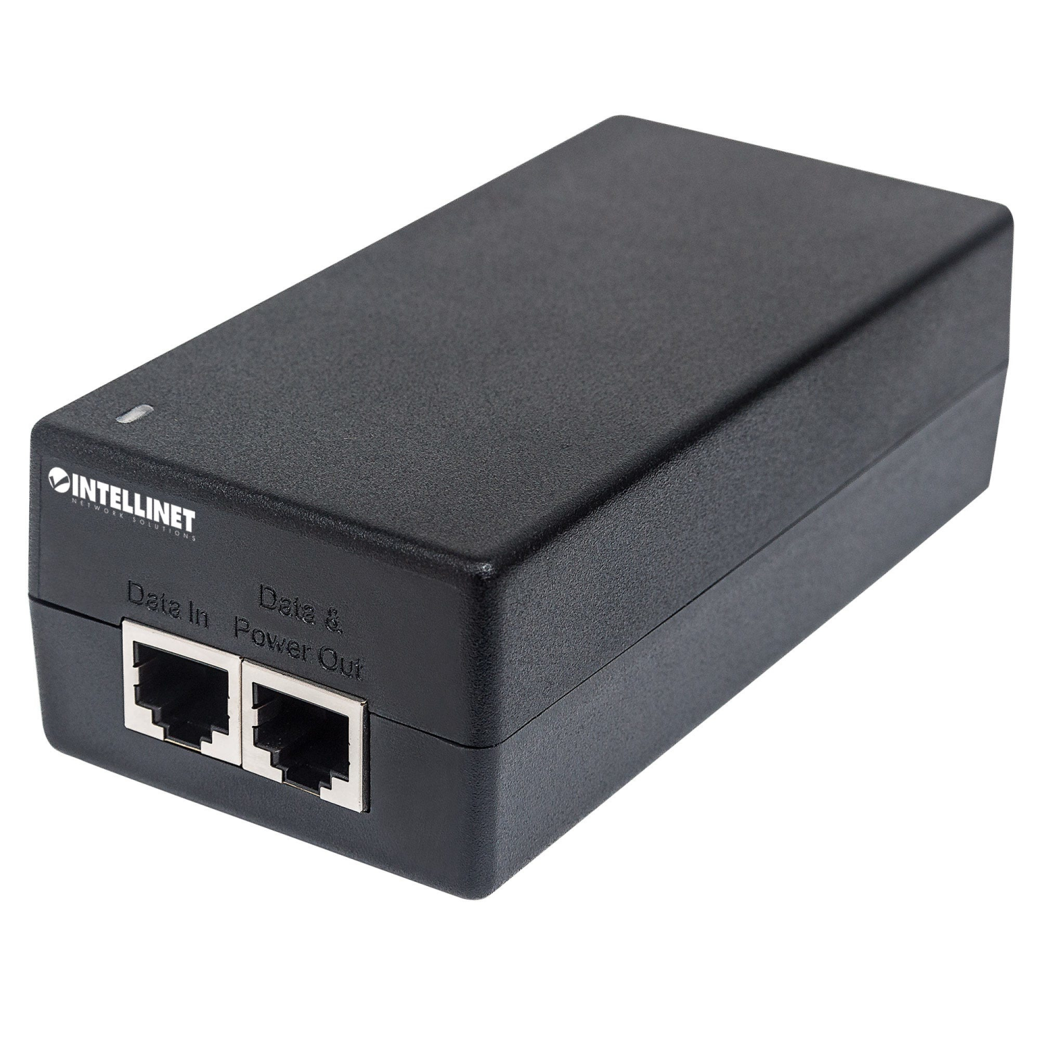 Intellinet Gigabit Ultra PoE+ Injector, 1 x 60 W Port, IEEE 802.3bt and IEEE 802.3at/af Compliant, Plastic Housing (UK Power Cord)
