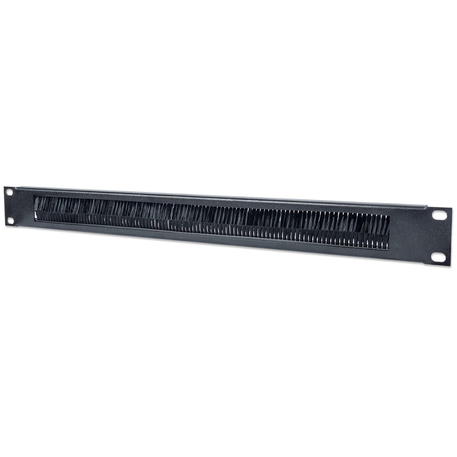 Intellinet 19" Cable Entry Panel, 1U, with Brush Insert, Black