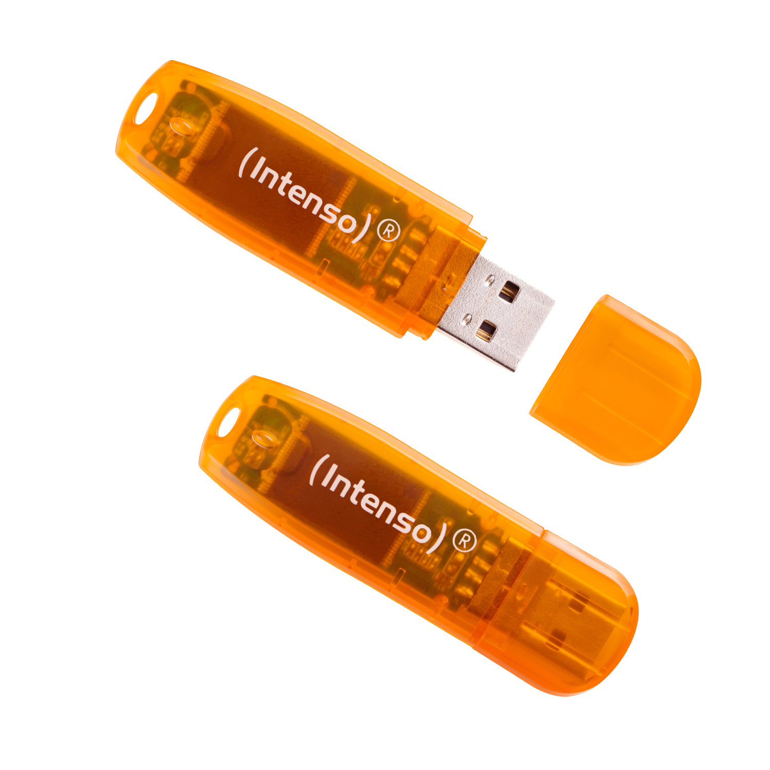 Intenso 64GB USB Flash Drives - Orange