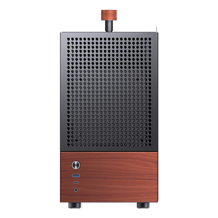 Jonsbo T6 Midi Tower Black, Wood
