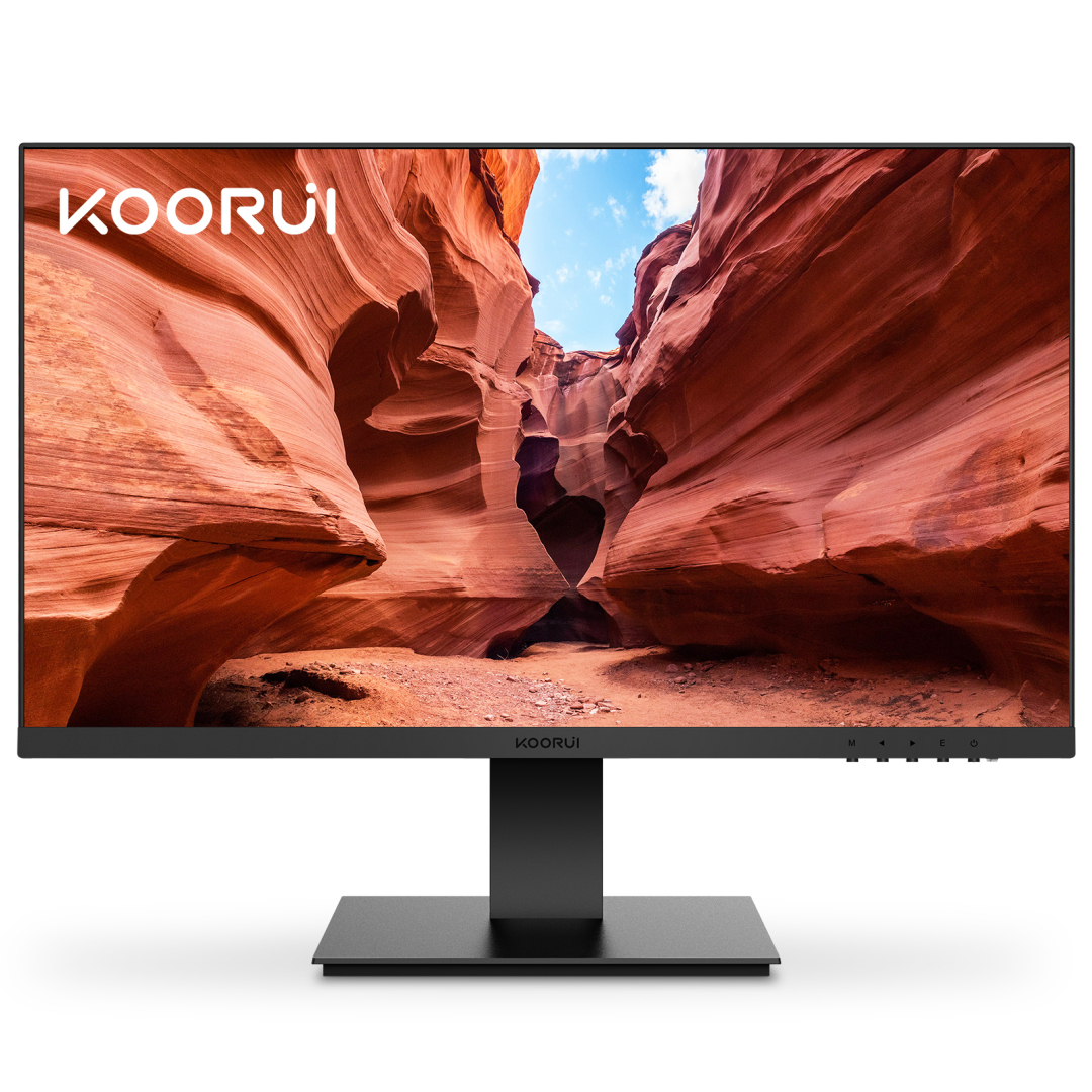 KOORUI 24N1A Computer Monitors - 24 Inches - Black