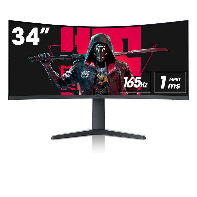 KOORUI 34E6UC Computer Monitors - 34 Inches - Black