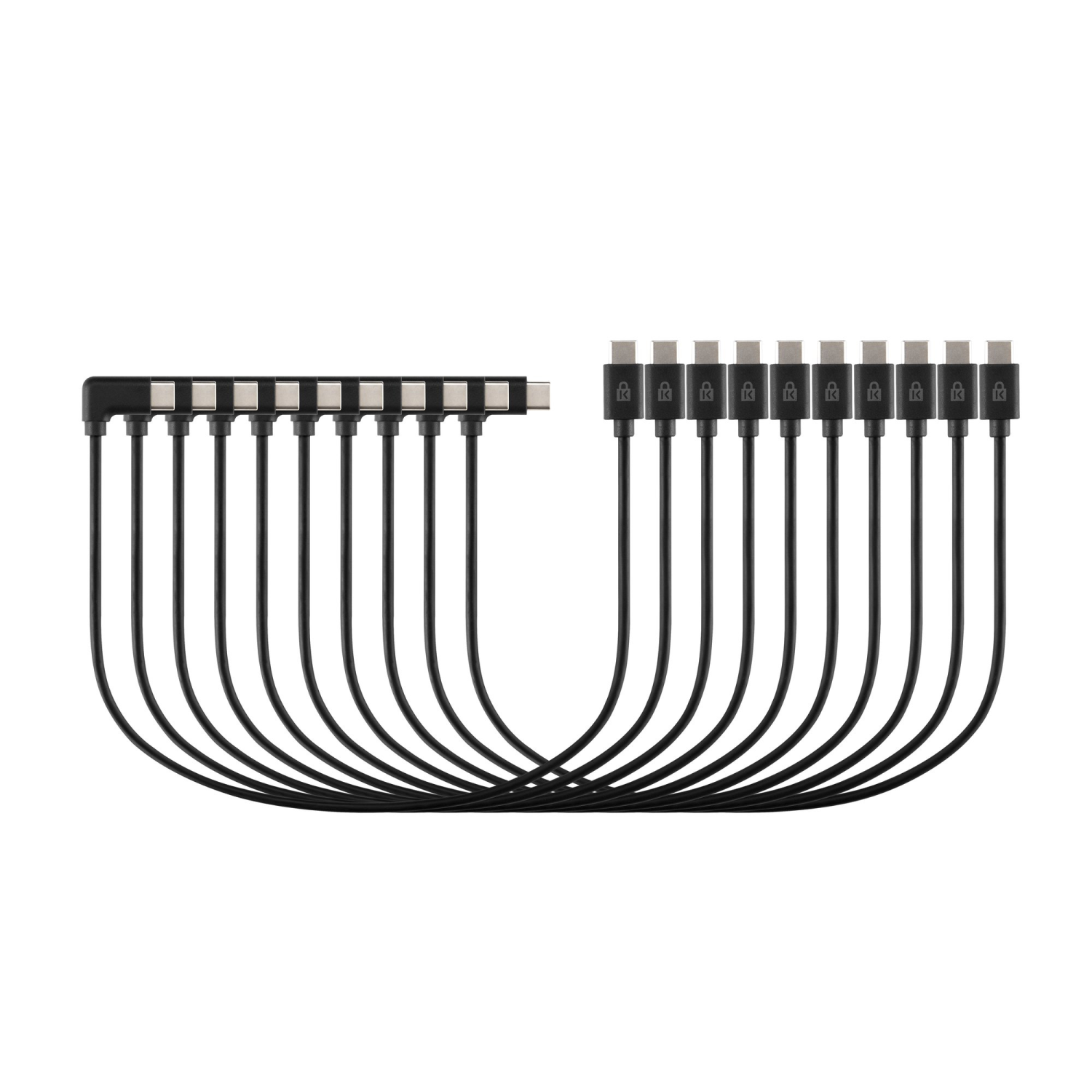 Kensington 10-pack USB Cables - Black