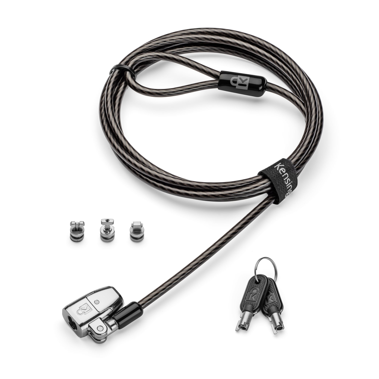 Kensington 3-in-1 Cable Locks - Black