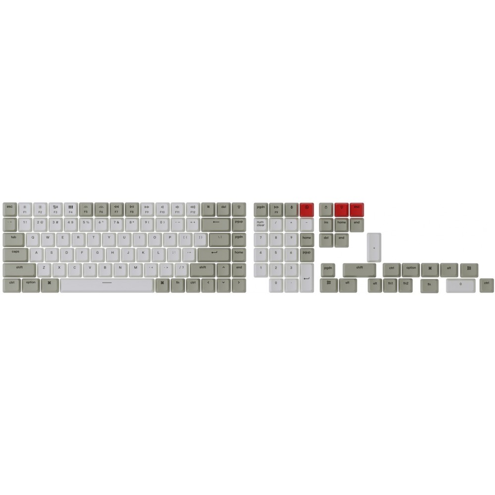 Keychron USA Full OEM Double Shot Keycap Set Retro