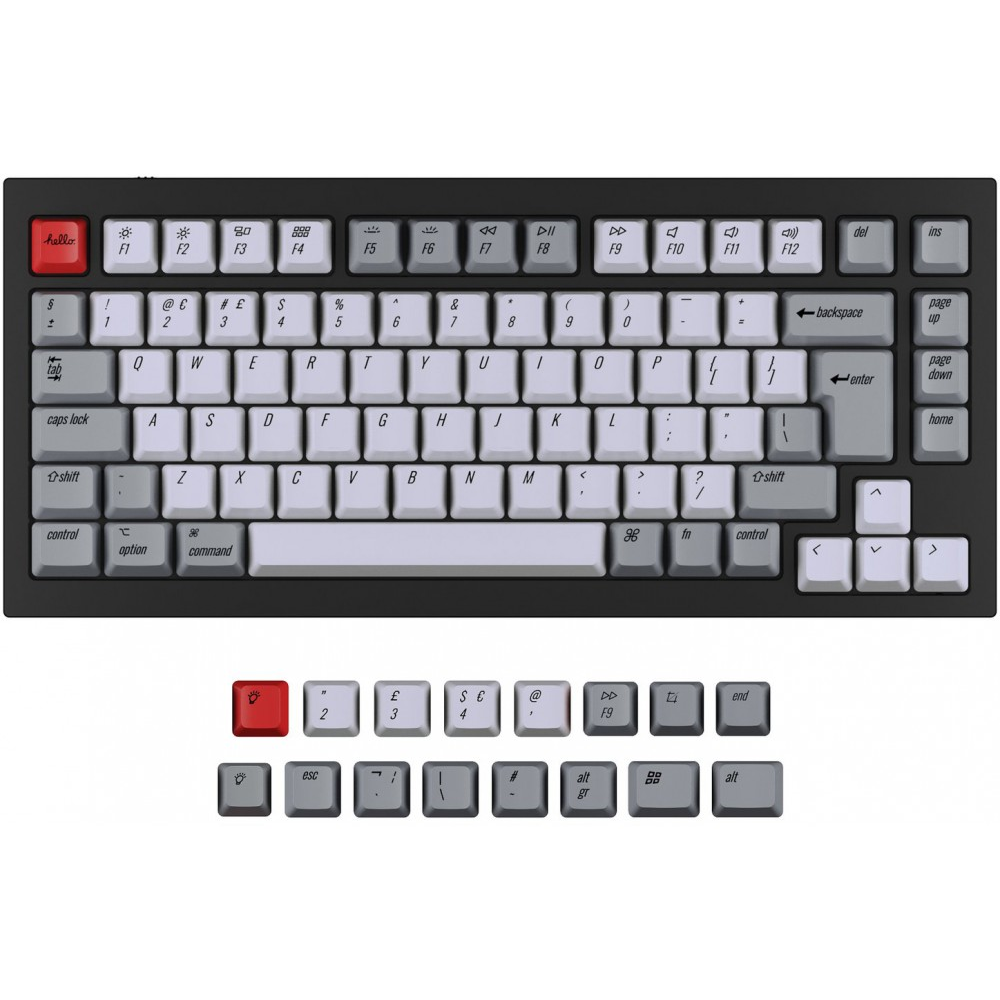 Keychron UK Q1 & K2 OEM Dye-Sub PBT Keycap Set Retro