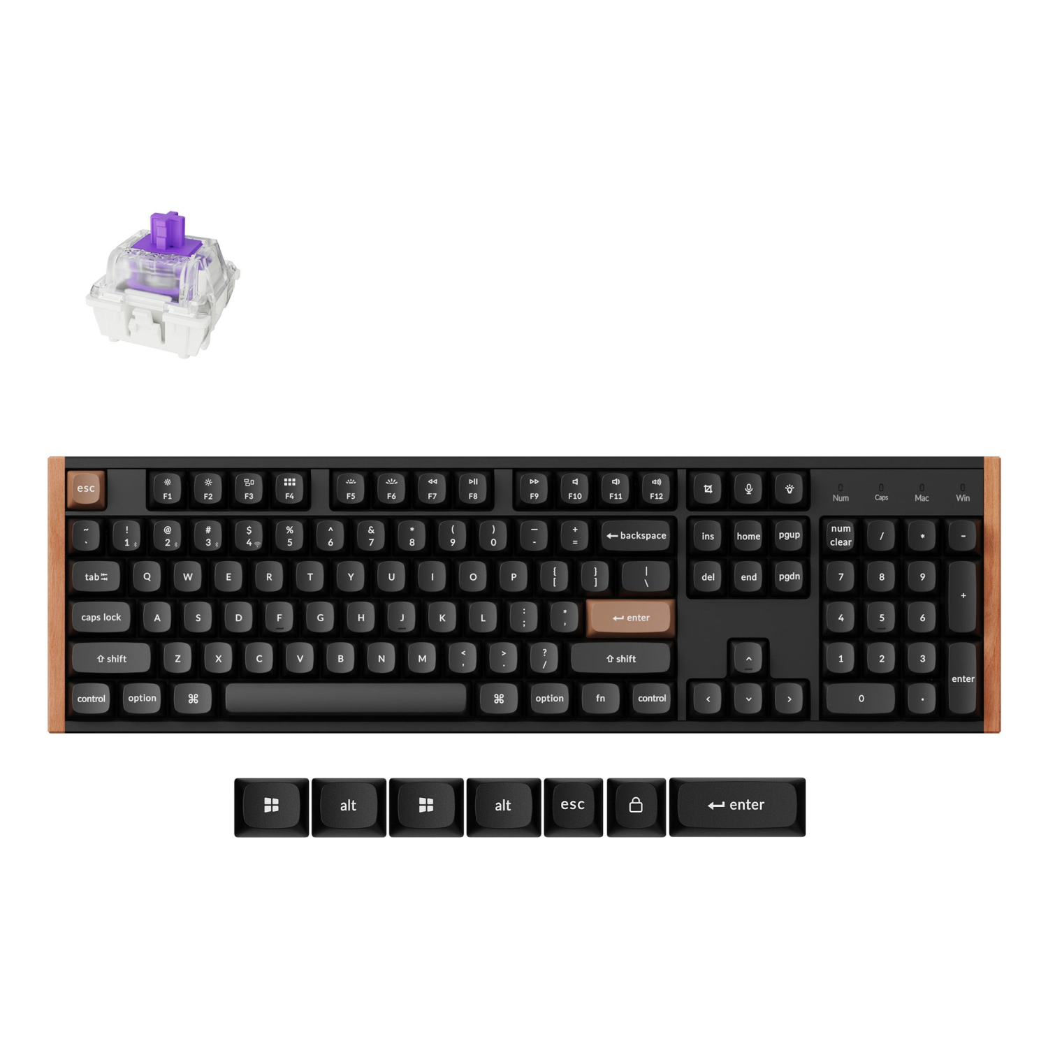 Keychron K10 HE Wireless Hot-swappable RGB Backlight Aluminum Nebula Switch - Black (Special Edition)
