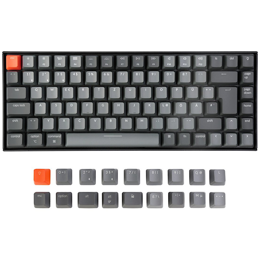 Keychron German K2v2 Bluetooth RGB Backlit Tactile Mac/PC Keyboard
