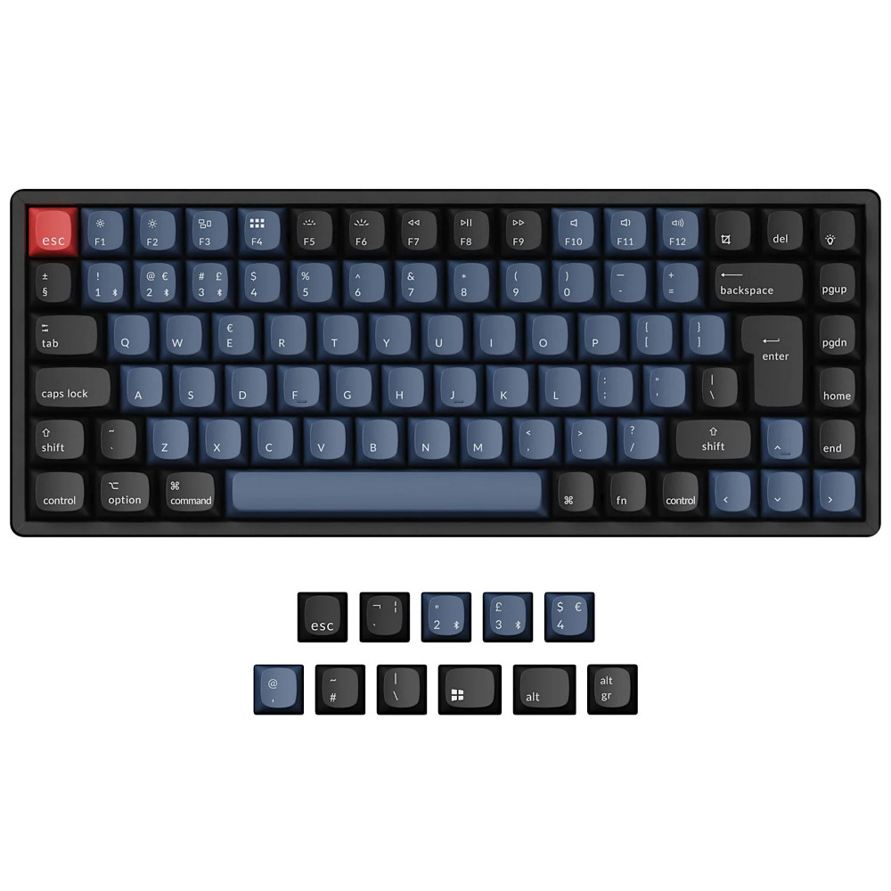 Keychron UK K2 Pro QMK Bluetooth RGB Hot-Swap Linear Aluminium Mac/PC Keyboard