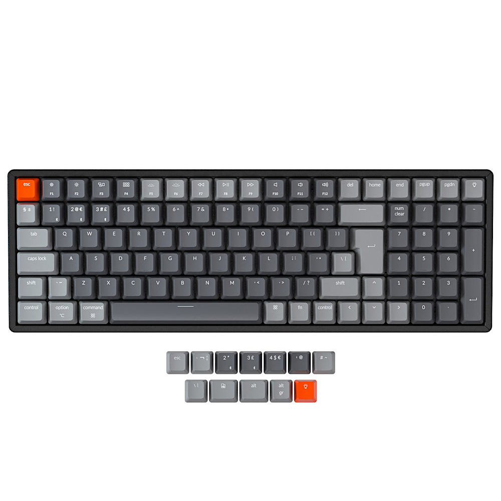 Keychron UK K4 Bluetooth RGB Backlit Tactile Aluminium Mac/PC Keyboard