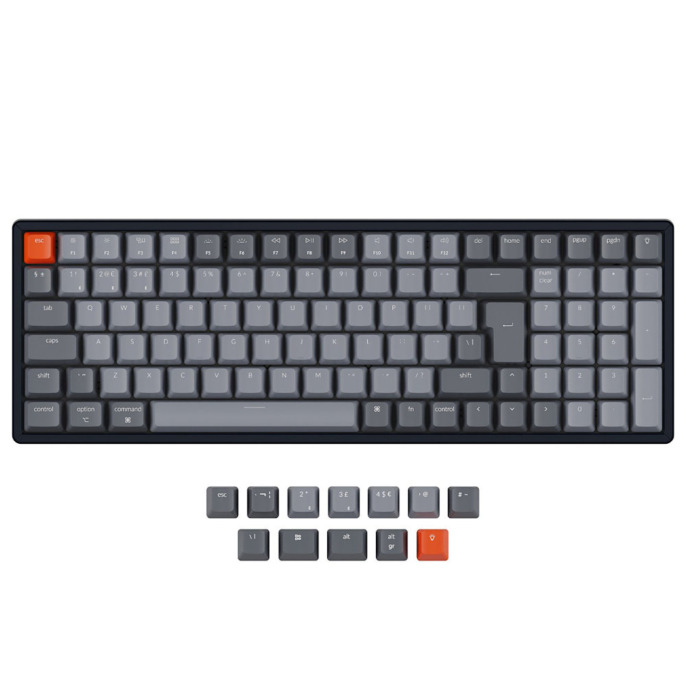 Keychron UK K4 Bluetooth RGB Backlit Hot-Swap Tactile Aluminium Mac/PC Keyboard