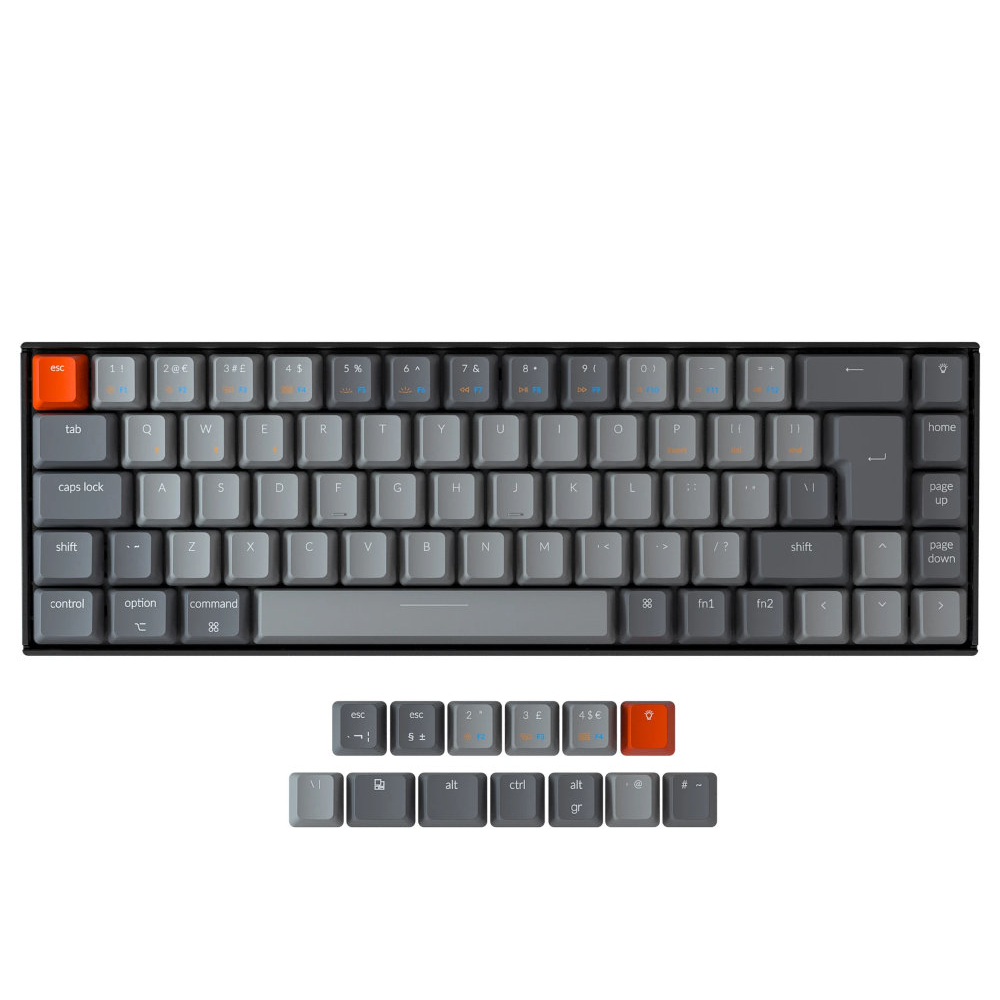 Keychron UK K6 Bluetooth RGB Backlit Tactile Mac/PC 65% Keyboard