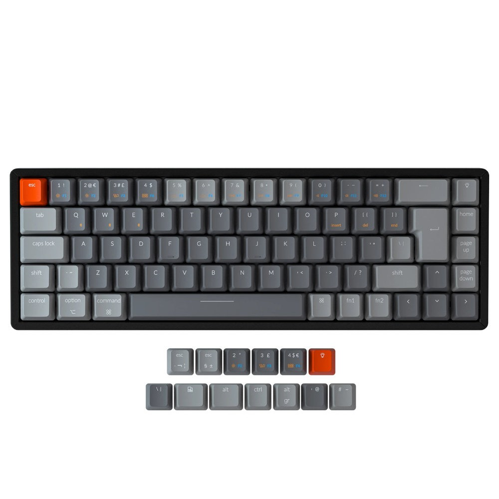 Keychron UK K6 Bluetooth RGB Backlit Click Aluminium Mac/PC 65% Keyboard