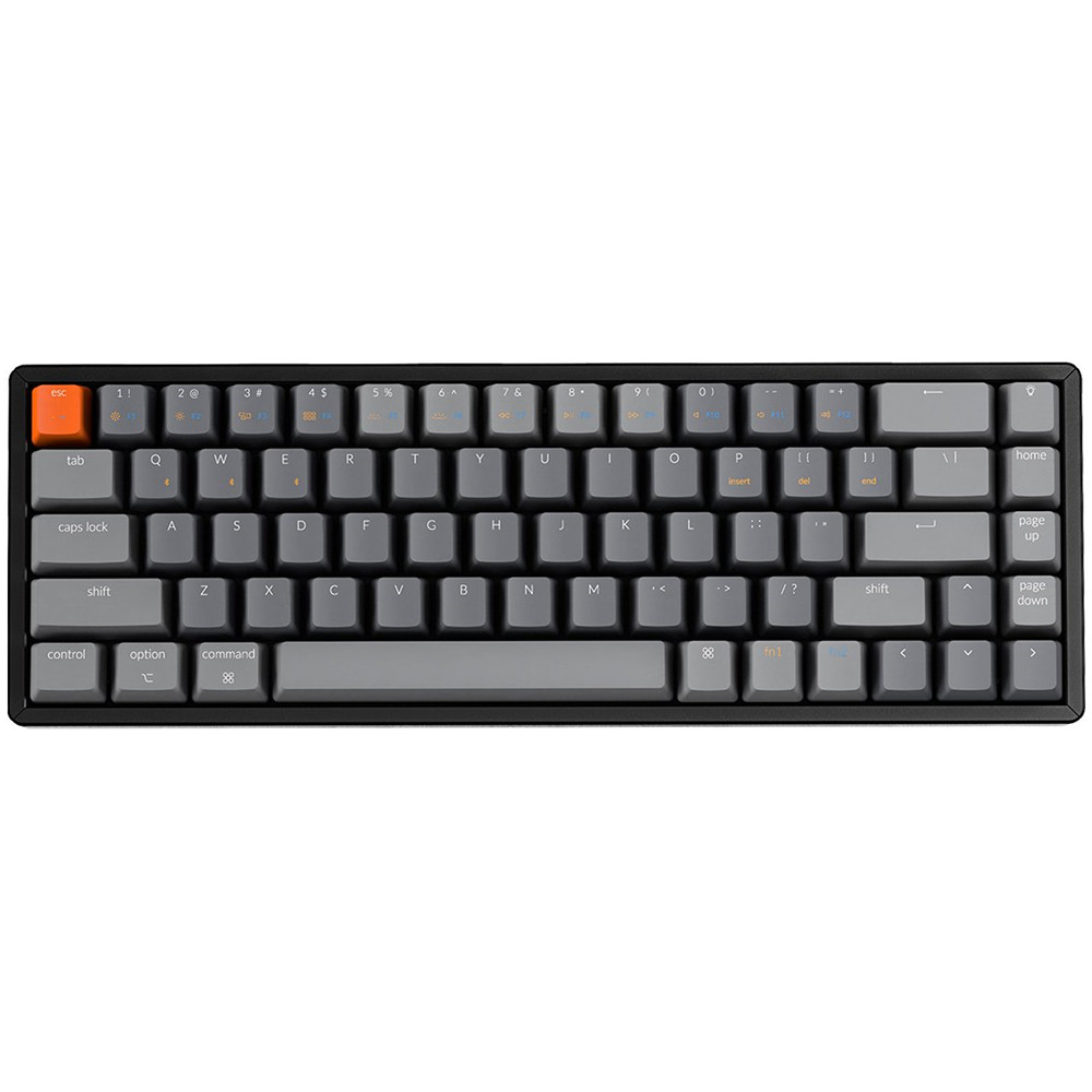 Keychron USA K6 Bluetooth RGB Backlit Tactile Optical Aluminium Mac/PC 65% Keyboard