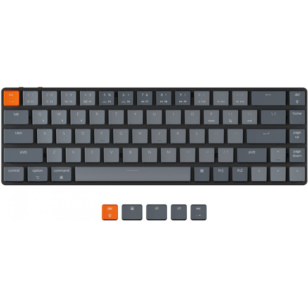 Keychron USA K7 Bluetooth Backlit Linear Ultra-slim Aluminium Mac/PC 65% Keyboard