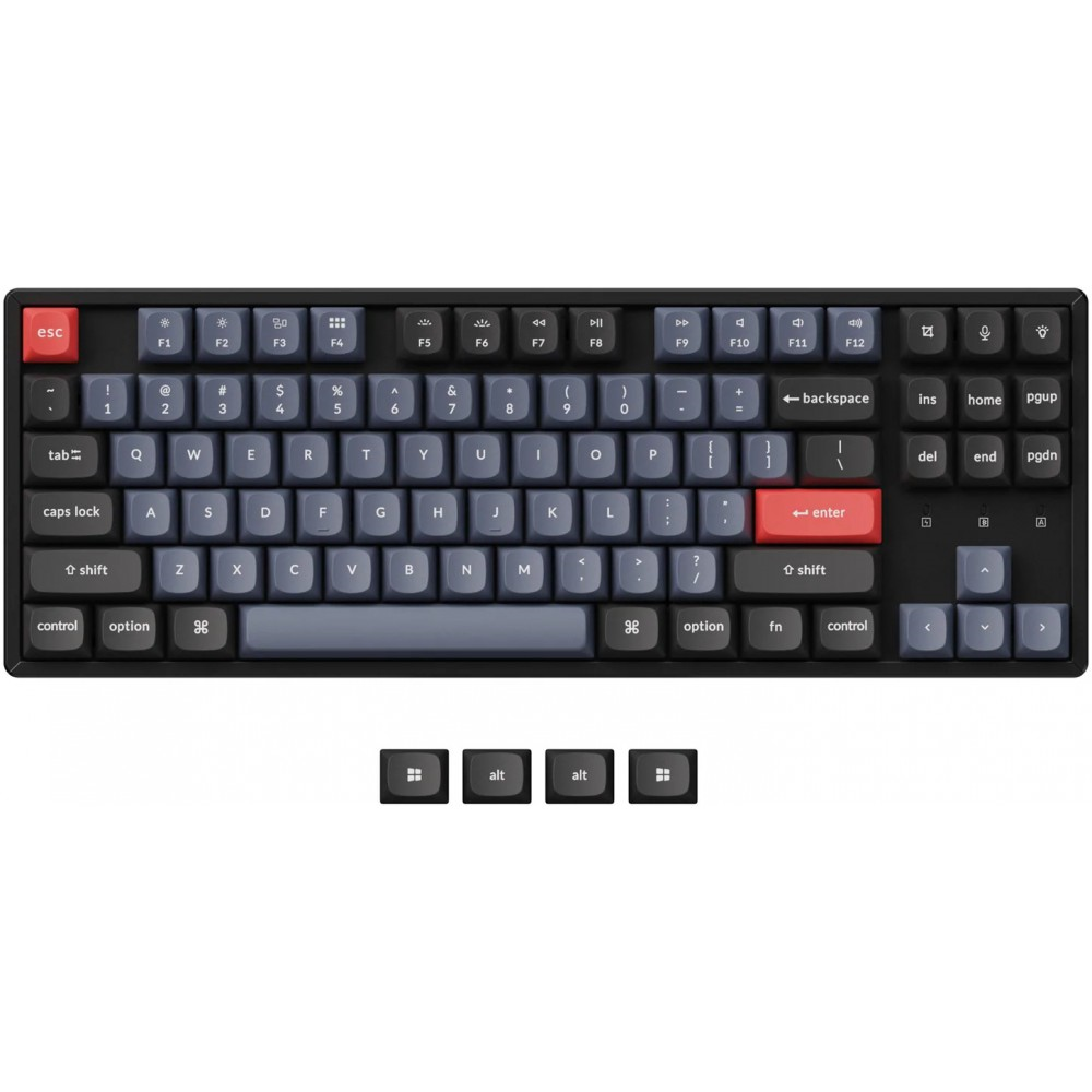 Keychron USA K8 Pro Bluetooth QMK/VIA RGB Assembled Click Aluminium Mac/PC Custom Keyboard