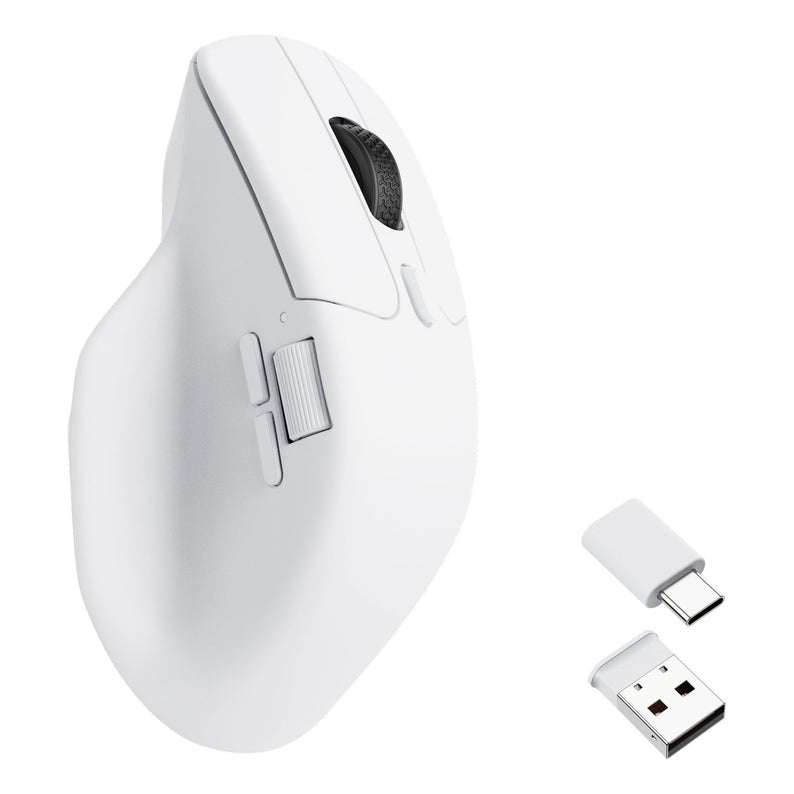 Keychron M6 Bluetooth Wireless USB Dual Scroll Mouse White