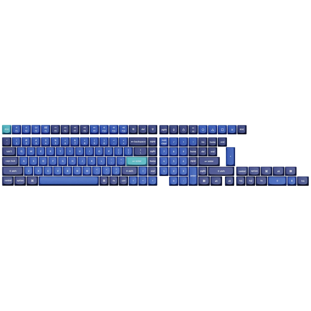 Keychron Double Shot PBT OSA Light and Dark Blue US Full Keycap Set