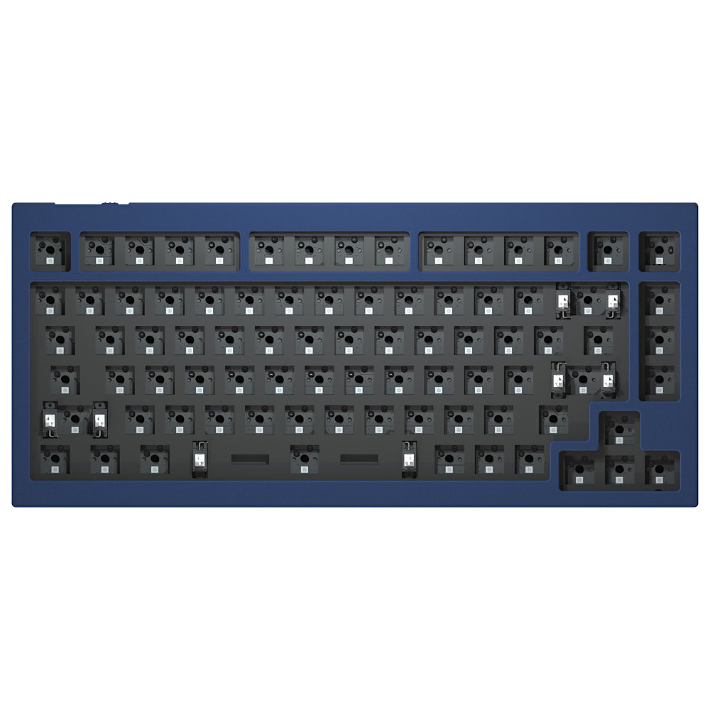 Keychron ANSI Q1 V2 QMK RGB Barebone Aluminium Mac/PC Navy Blue Custom Keyboard