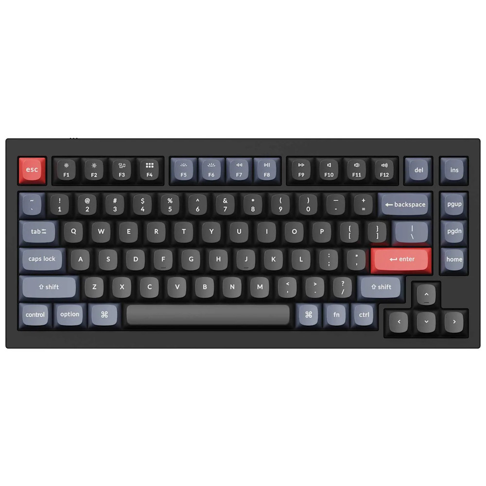 Keychron USA Q1 V2 QMK RGB Tactile Aluminium Mac/PC Carbon Black Custom Keyboard