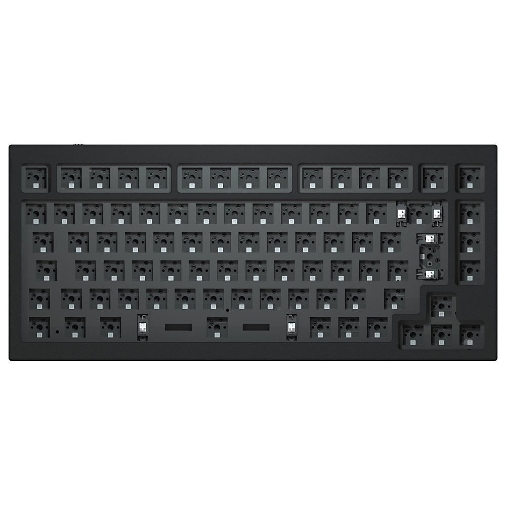 Keychron ISO Q1 QMK RGB Barebone Aluminium Mac/PC Carbon Black Custom Keyboard