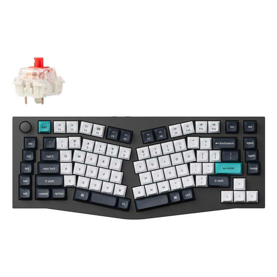 Keychron Q10 Max keyboard Universal USB + RF Wireless + Bluetooth QWERTY UK English Grey