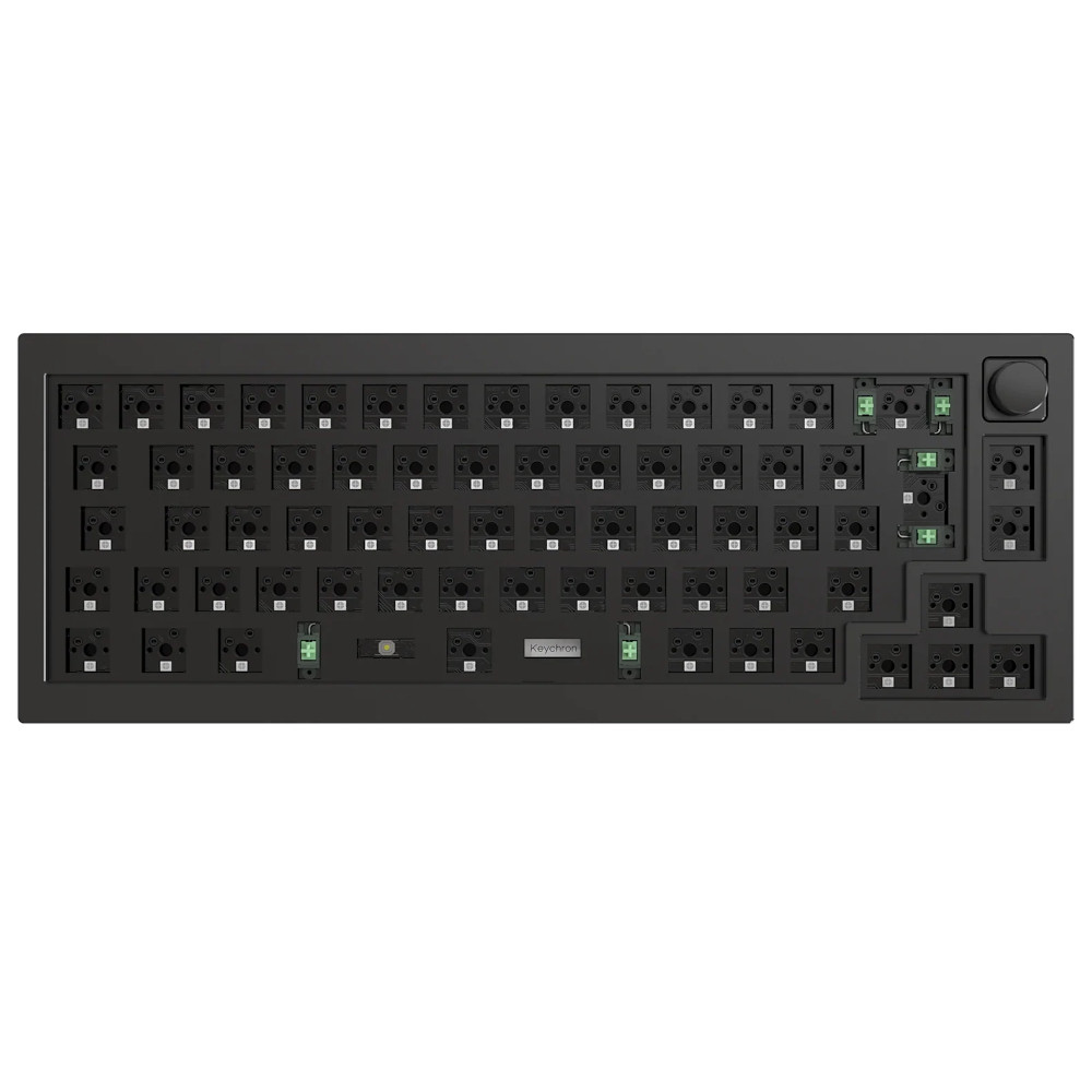 Keychron ISO Q2 QMK RGB Barebone Aluminium Mac/PC Carbon Black Custom Keyboard with Knob