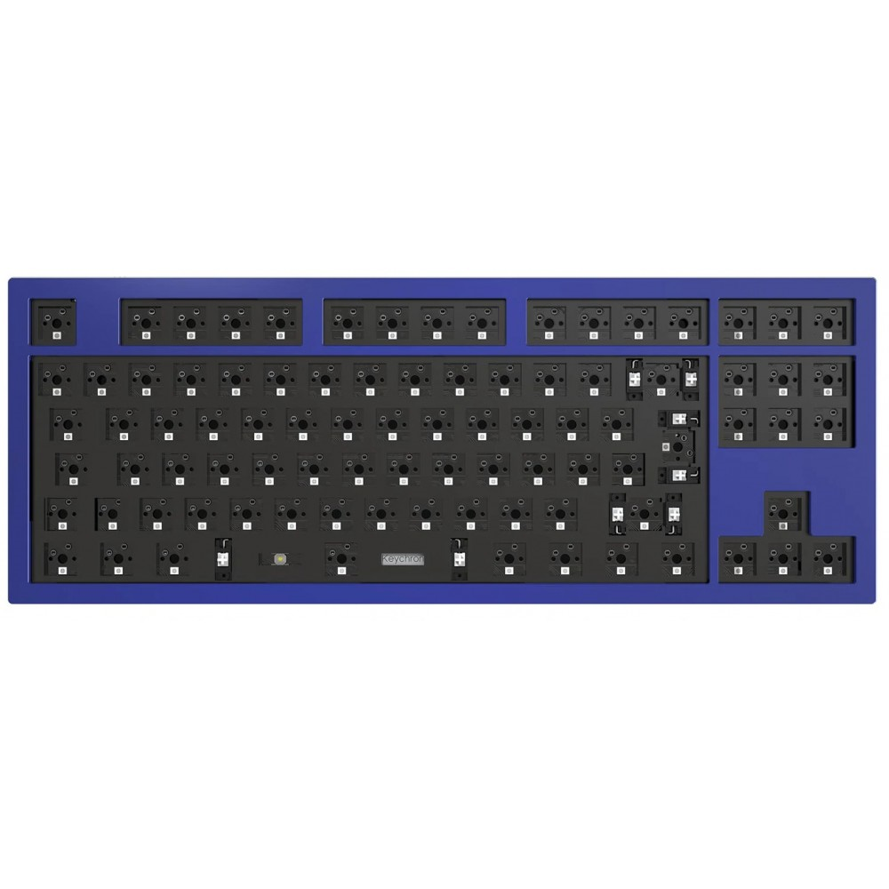 Keychron ISO Q3 QMK RGB Barebone Aluminium Mac/PC Navy Blue Custom Keyboard
