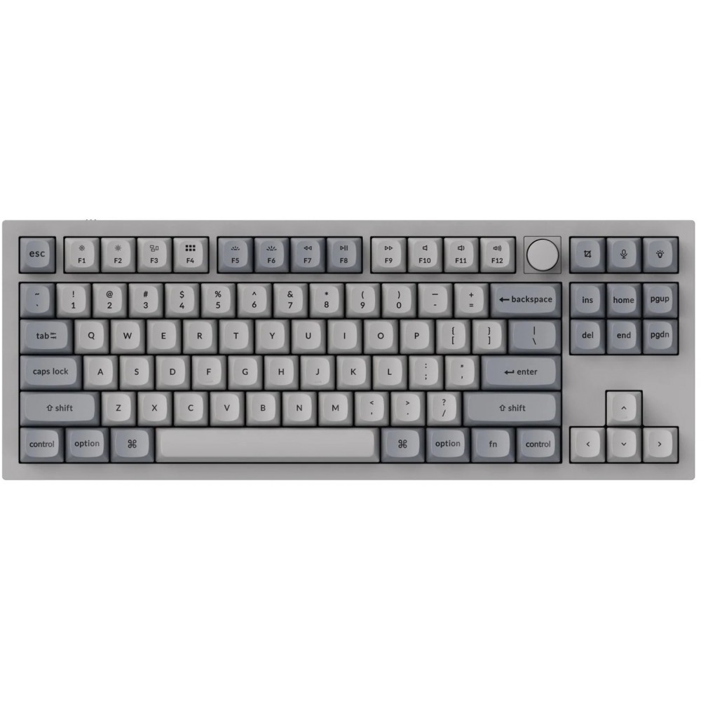 Keychron USA Q3 QMK RGB Aluminium Mac/PC Retro Linear Custom Keyboard with Knob