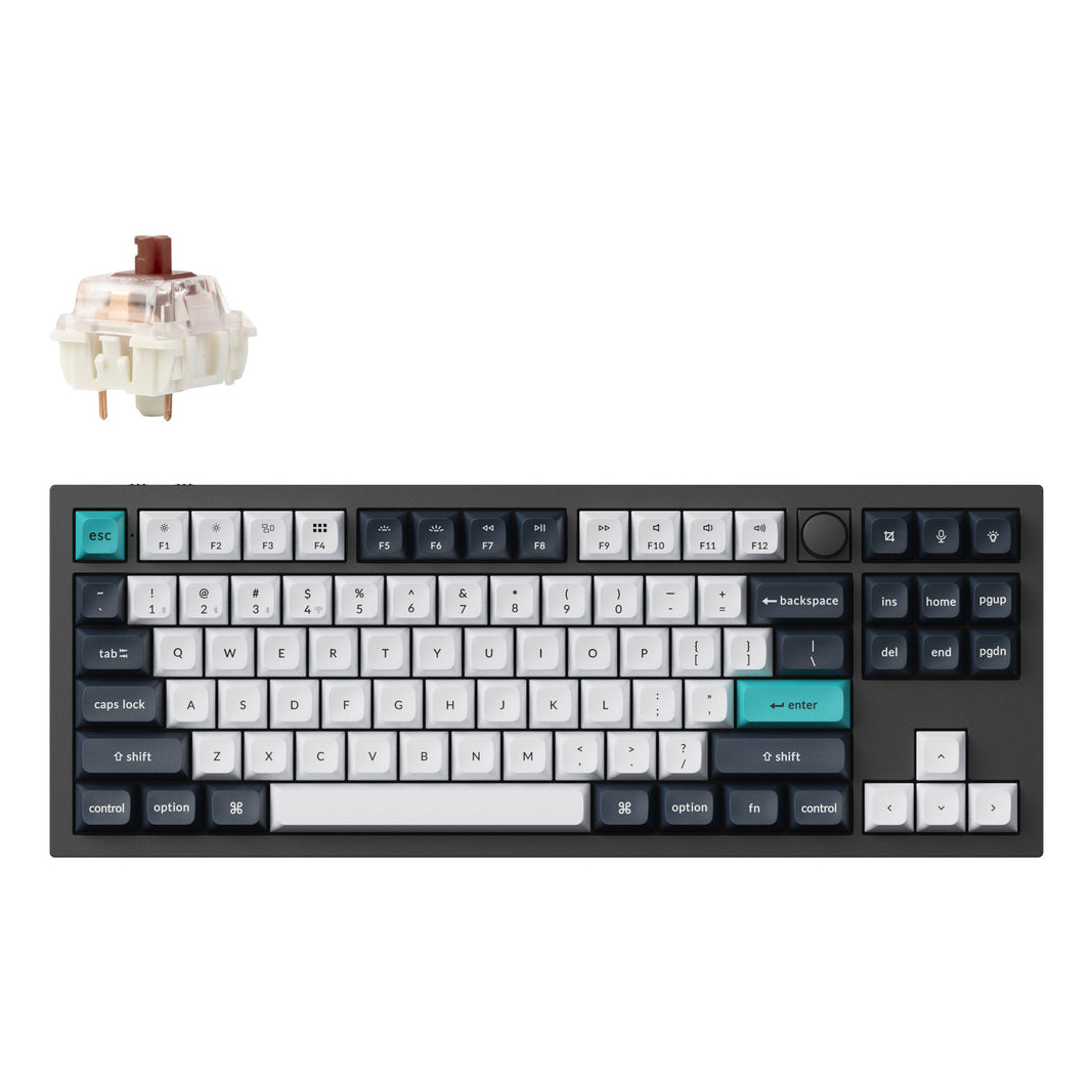 Keychron Q3 Max keyboard Universal USB + RF Wireless + Bluetooth QWERTY UK English Black, White