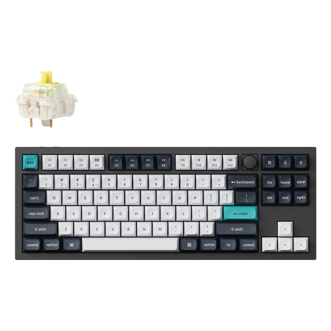Keychron Q3 Max keyboard Universal USB + RF Wireless + Bluetooth QWERTY UK English Black, White