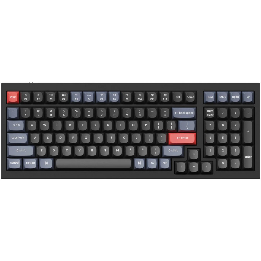 Keychron USA Q5 QMK RGB Aluminium Mac/PC Carbon Black Tactile Custom Keyboard