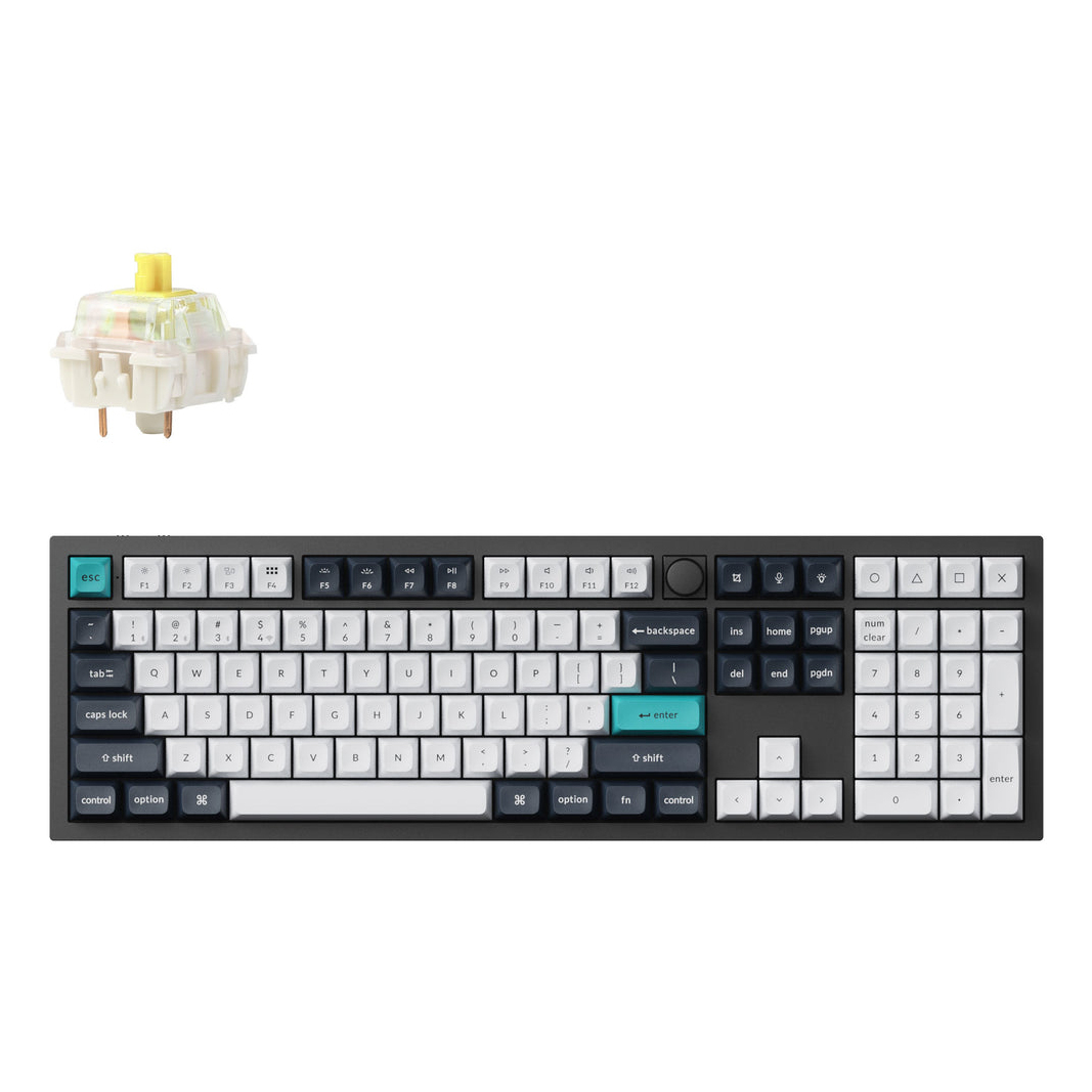 Keychron Q6 Max keyboard Universal USB + RF Wireless + Bluetooth QWERTY UK English Black, White