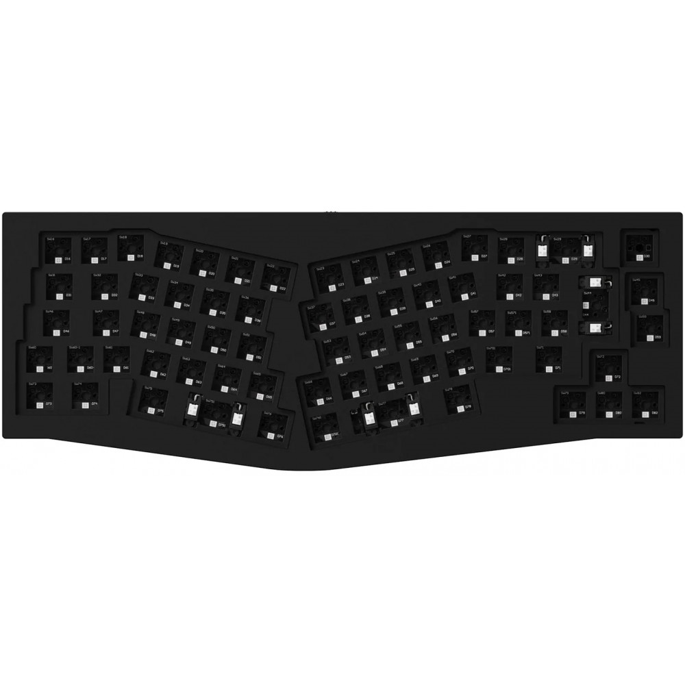 Keychron ISO Q8 65% Ergo QMK RGB Barebone Aluminium Mac/PC Carbon Black Custom Keyboard